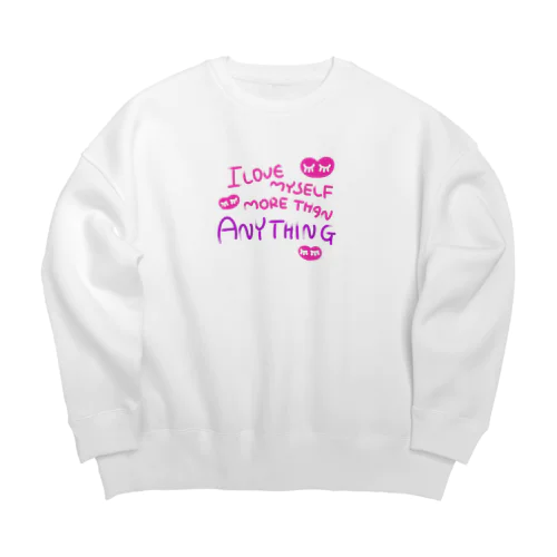 じぶんがいちばんだいすき Big Crew Neck Sweatshirt