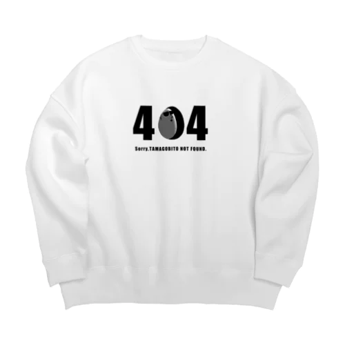 [ TAMAGOBITO ] 404 NOT FOUND OverSized SweatShirt① Big Crew Neck Sweatshirt