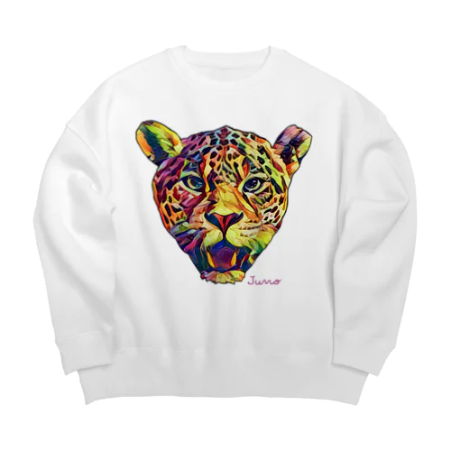 ヒョウ／Juno Big Crew Neck Sweatshirt