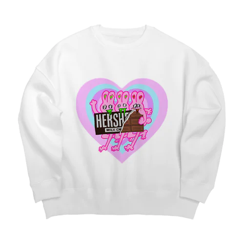 げぼうさぎのバレンタイン大作戦 Big Crew Neck Sweatshirt