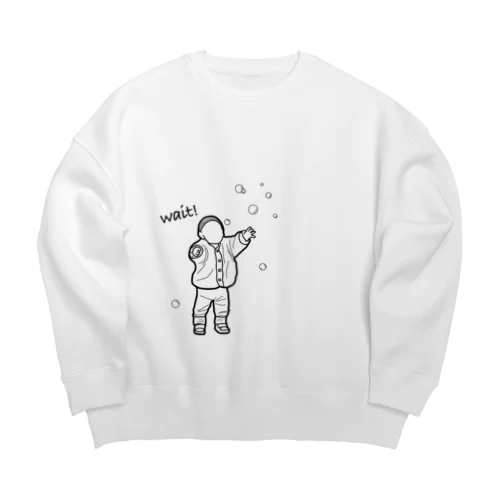 wait! Big Crew Neck Sweatshirt