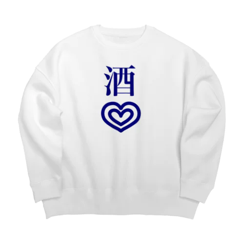 酒ラブ Big Crew Neck Sweatshirt