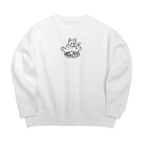 かっぽうかぽうのKAPO Curry カレークレイジーくまさん Big Crew Neck Sweatshirt