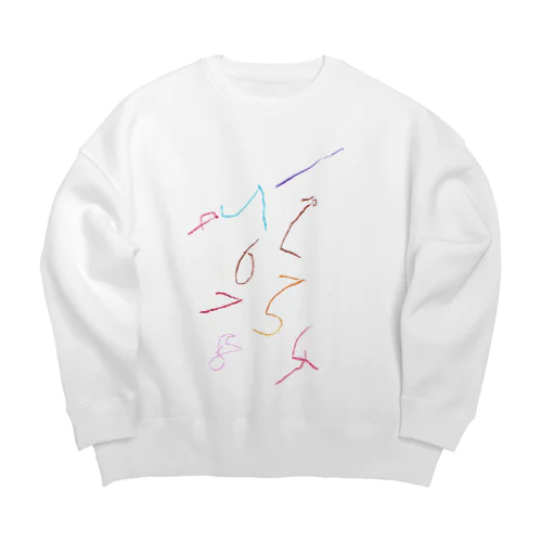 すうじ Big Crew Neck Sweatshirt