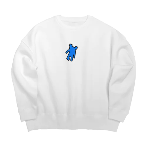 henteko kuma Big Crew Neck Sweatshirt