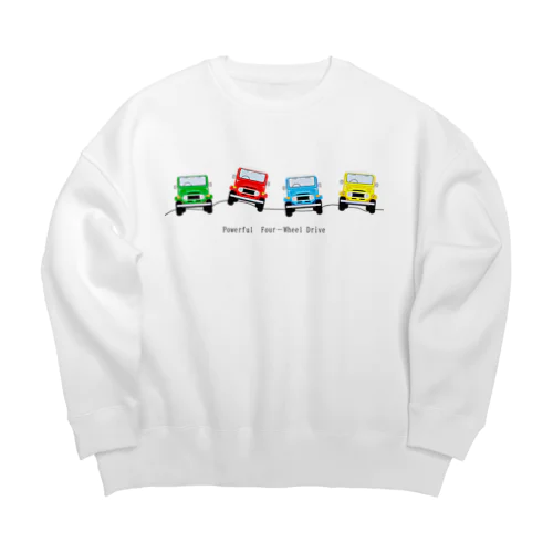 実力の四輪駆動 Big Crew Neck Sweatshirt