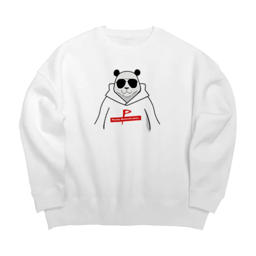 ワルパンダ-パーカーred Big Crew Neck Sweatshirt