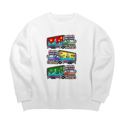 トラックトリオ(カラーver.) Big Crew Neck Sweatshirt