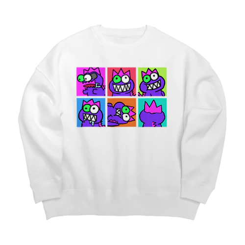 バンズくん_いろいろ Big Crew Neck Sweatshirt