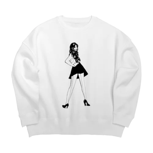 ｛ morfine ｝Dorothy Big Crew Neck Sweatshirt