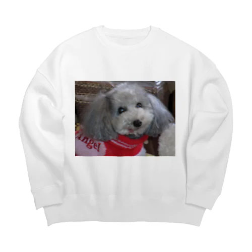 お犬好し「ぱぁるたん」コミュニケーション能力 Big Crew Neck Sweatshirt