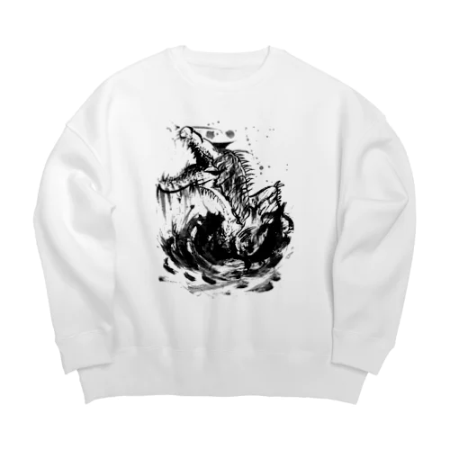 水辺を翻弄する刺客 Big Crew Neck Sweatshirt