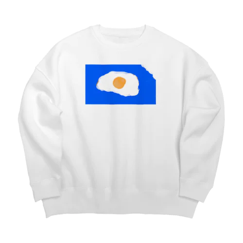 雲×太陽＝目玉焼き Big Crew Neck Sweatshirt