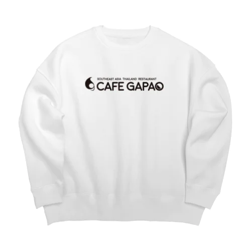 カフェガパオ公式ロゴグッズ Big Crew Neck Sweatshirt