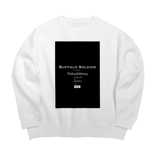 BUFFALO SOLDIER LETTER  Big Crew Neck Sweatshirt