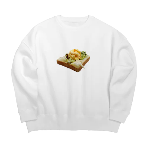 たまごサラダ Big Crew Neck Sweatshirt