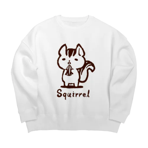 ぼんやりリスさん(ver.リサイズ) Big Crew Neck Sweatshirt