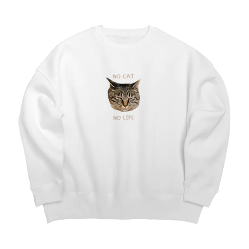 NO CAT NO LIFE Big Crew Neck Sweatshirt