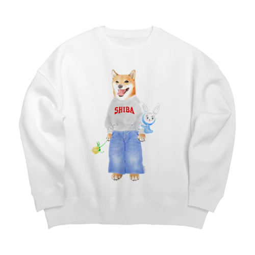 柴愛 Big Crew Neck Sweatshirt