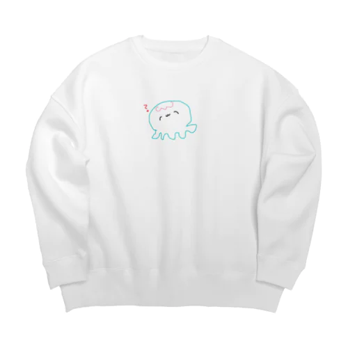 くらげのくらぴす Big Crew Neck Sweatshirt