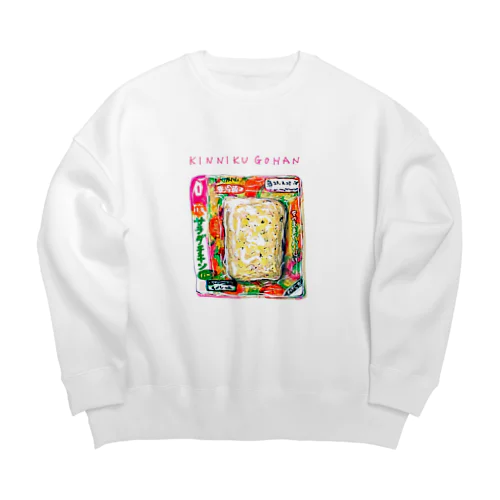 きんにくごはん Big Crew Neck Sweatshirt