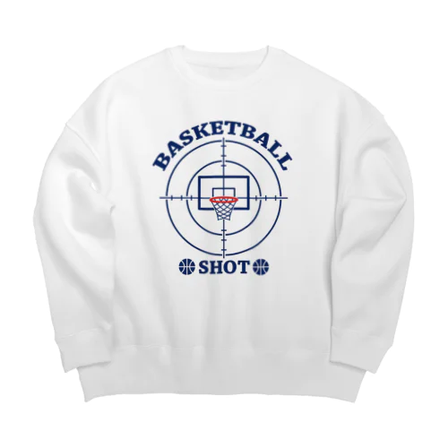 バスケットボール・ターゲット・BASKETBALL・デザイン・グッズ・Tシャツ・イラスト・サークル・かっこいい・かわいい・男子・女子・有力・確実・有望・部活・チームT・バスケ Big Crew Neck Sweatshirt