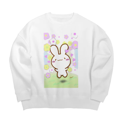 春だよけあうさ Big Crew Neck Sweatshirt