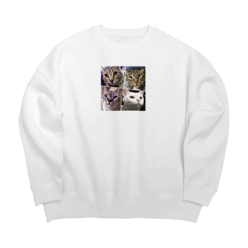 にゃんにゃん Big Crew Neck Sweatshirt