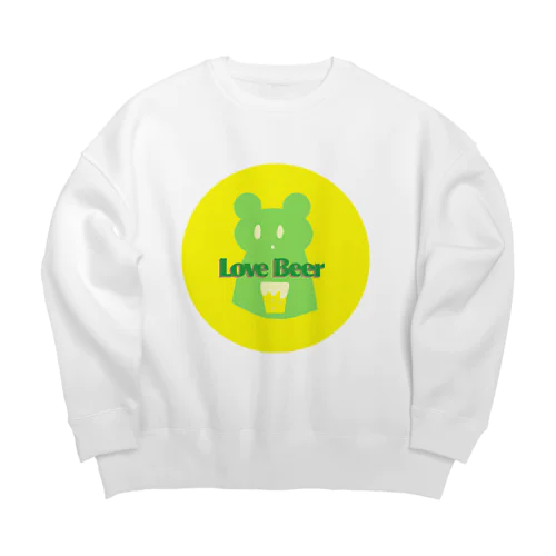 Love Beer Bear Big Crew Neck Sweatshirt