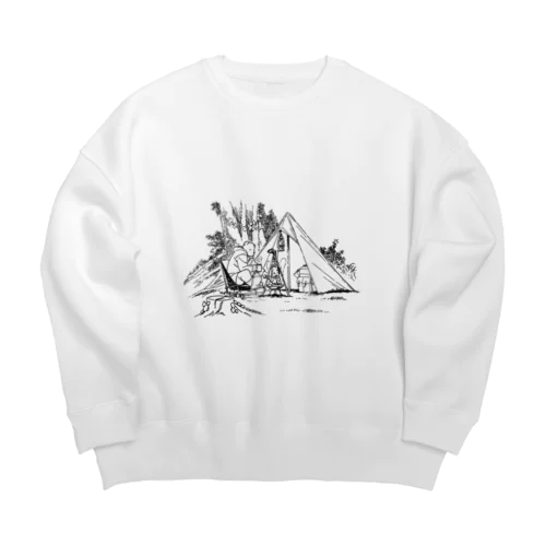 クマのキャンプ Big Crew Neck Sweatshirt