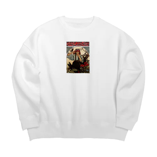 『モラヴィアの教師聖歌隊』(1911) アルフォンス・マリア・ミュシャ Big Crew Neck Sweatshirt