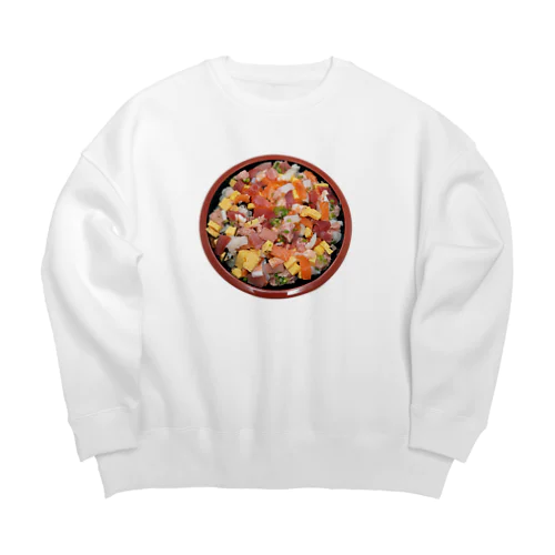 ちらし寿司 Big Crew Neck Sweatshirt