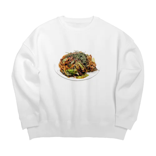 焼うどん Big Crew Neck Sweatshirt