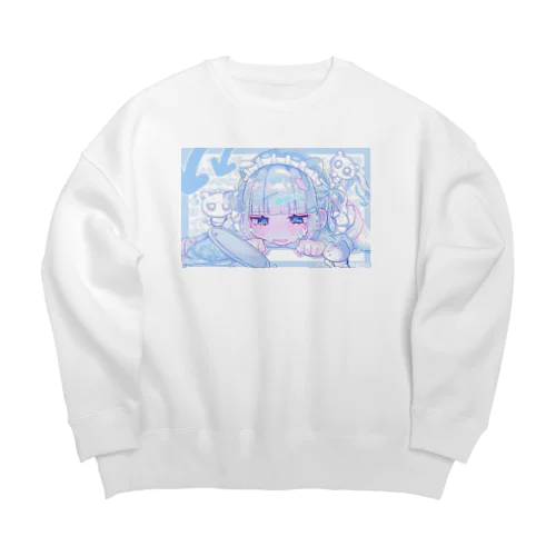 だめだめいぶきくん Big Crew Neck Sweatshirt