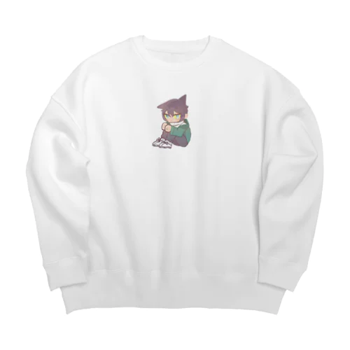 ねこ科のウタタネ誕生日記念グッズ Big Crew Neck Sweatshirt