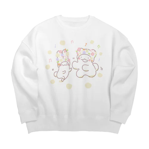 はなさかぼうし Big Crew Neck Sweatshirt