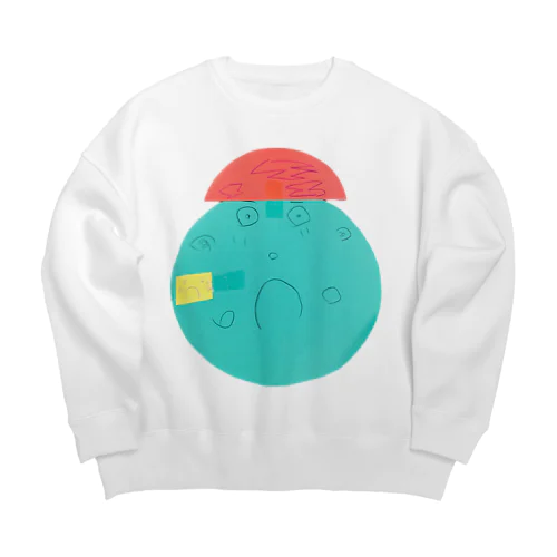 【子どもの絵】びっくりくん Big Crew Neck Sweatshirt