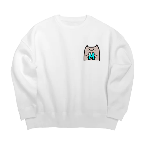 猫みm Big Crew Neck Sweatshirt