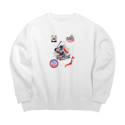 Baseball Big Crew Neck Sweatshirt