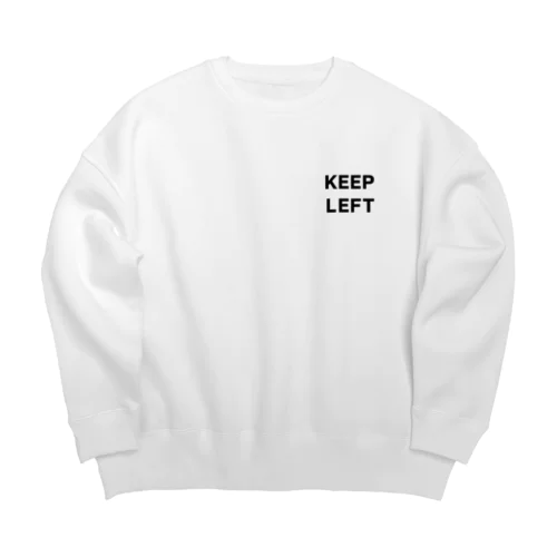 KEEP LEFT Big Crew Neck Sweatshirt