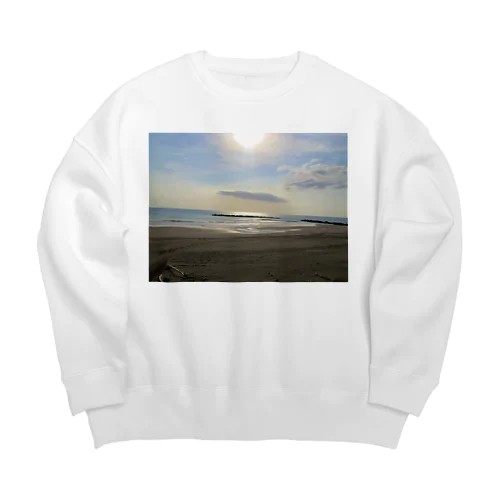 北海道の朝 Big Crew Neck Sweatshirt