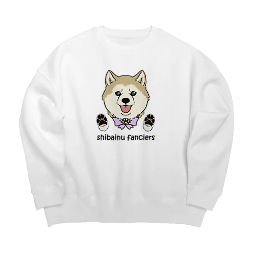 shiba-inu fanciers(シニア柴) Big Crew Neck Sweatshirt