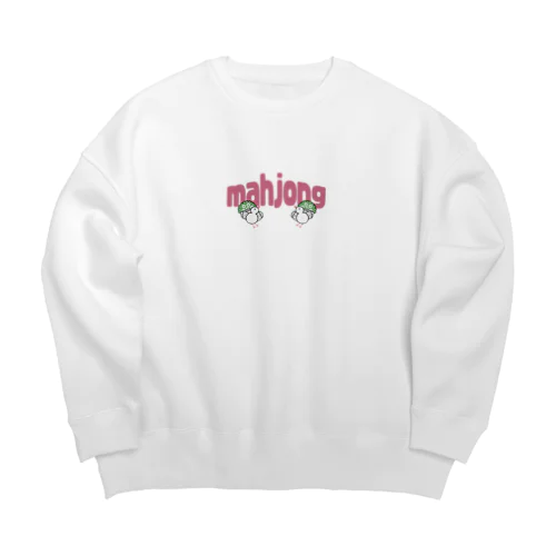 麻雀ロゴ Big Crew Neck Sweatshirt