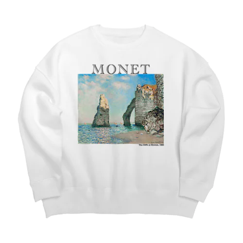 モネ　エトルタの断崖  Claude Monet Big Crew Neck Sweatshirt