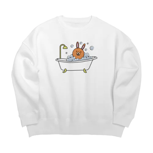 うさ熊ちゃんバスタイム Big Crew Neck Sweatshirt