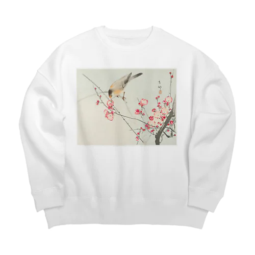 小原古邨　梅に鶯　Ohara Koson / Songbird on blossom branch Big Crew Neck Sweatshirt