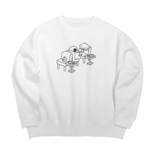 ティータイム Big Crew Neck Sweatshirt