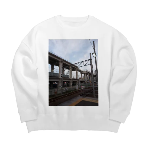 知立駅 Big Crew Neck Sweatshirt