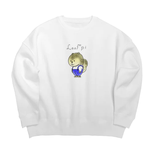 Leafpi's ロゴ Big Crew Neck Sweatshirt