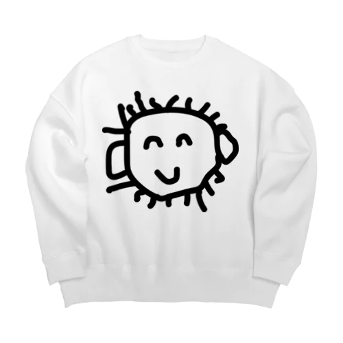 まみちゃん(くろ) Big Crew Neck Sweatshirt